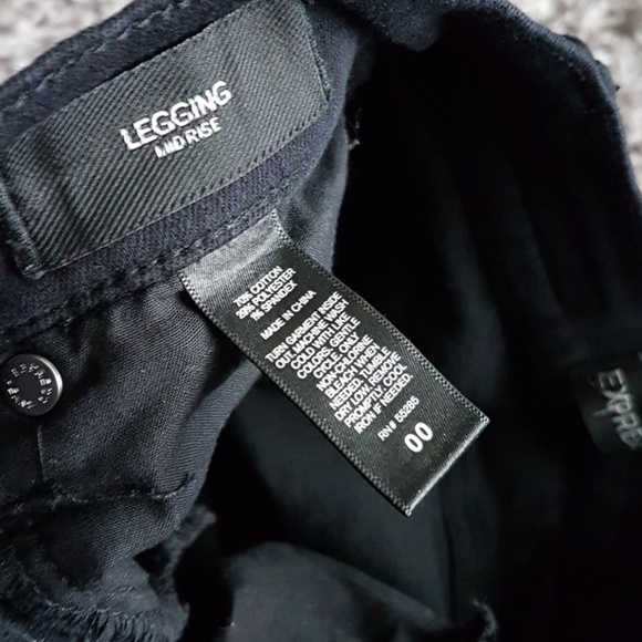 Express mid rise jean legging size 00 - Picture 6 of 7